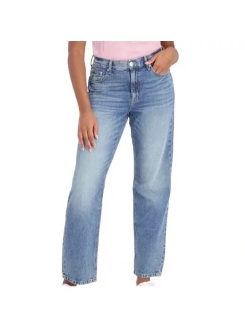 Aéropostale Jeans Size 4 High Rise 90S Baggy Blue Denim Medium Wash Cotton NEW
